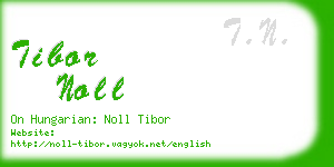 tibor noll business card